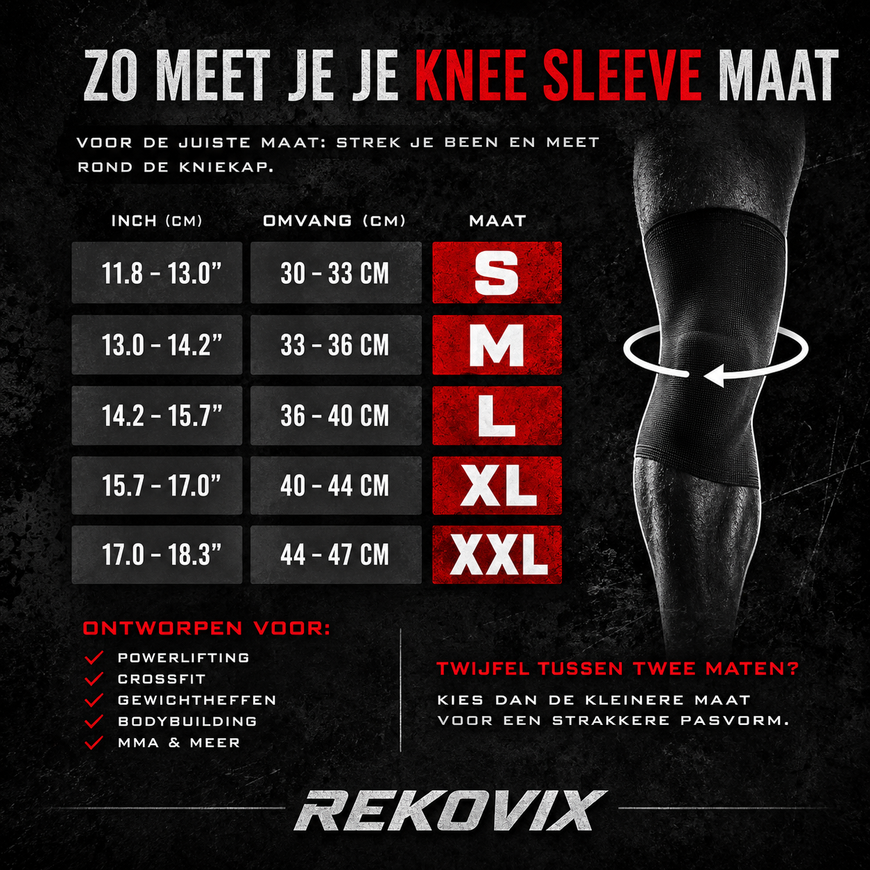 Rekovix 7MM Knee Sleeves