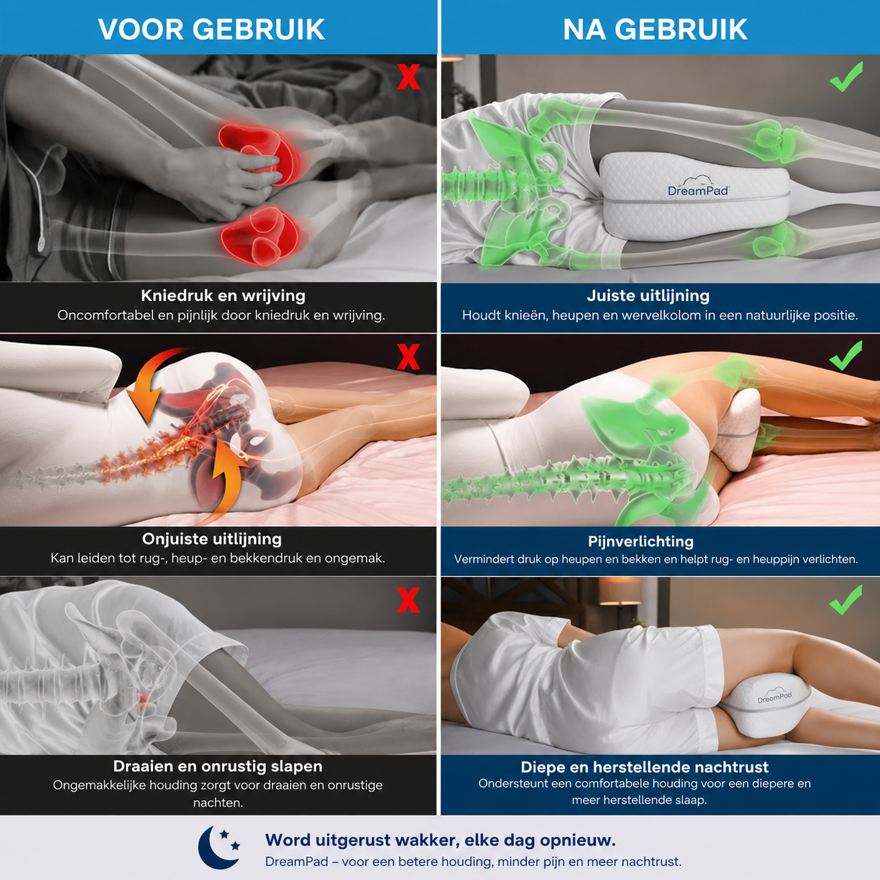 DreamPad Knee Pillow
